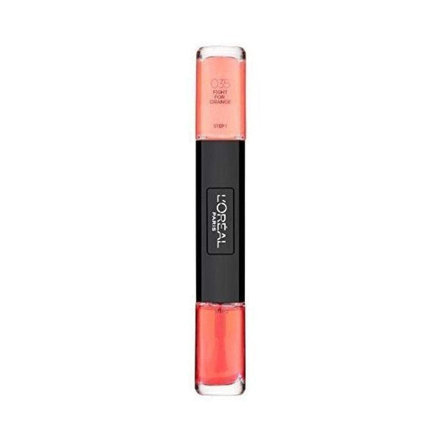 L'Oreal Paris Infallible Gel Effect Nail Polish Duo - 035 Fight For Orange - Branded Beauty