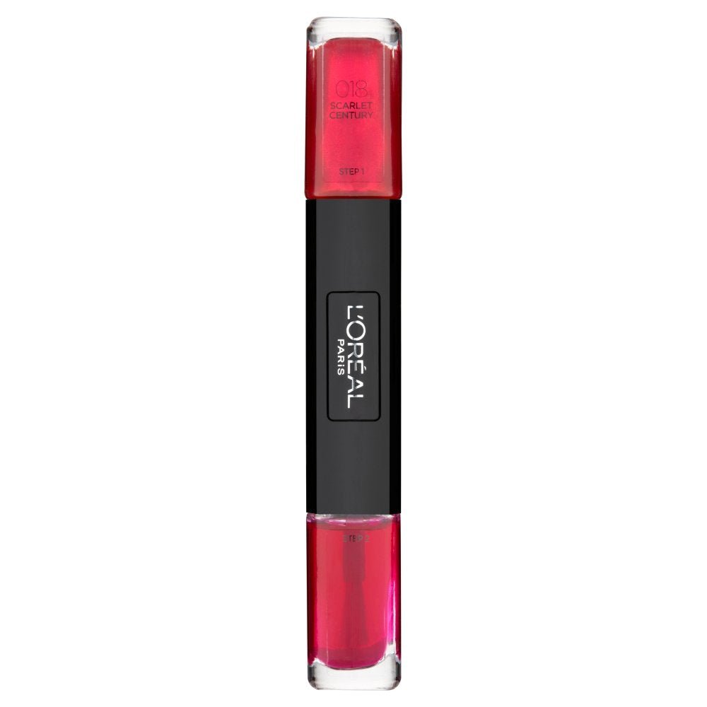 L'Oreal Paris Infallible Gel Effect Nail Polish Duo - 18 Scarlet Century - Branded Beauty