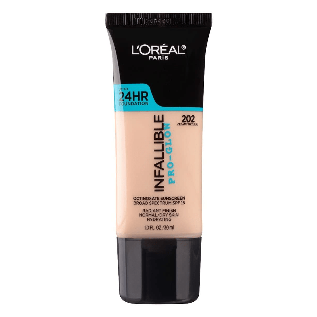 L'Oreal Paris Infallible Pro Glow Longwear Foundation - Creamy Natural 202 - Branded Beauty