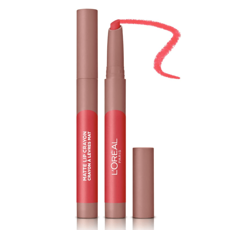 L'Oreal Paris Matte Lip Crayon - 108 Hot Apricot - Branded Beauty