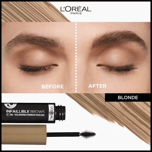 L'Oreal Paris Plump & Set Brow Artist Volumising Brow Gel - 101 Blonde - Branded Beauty