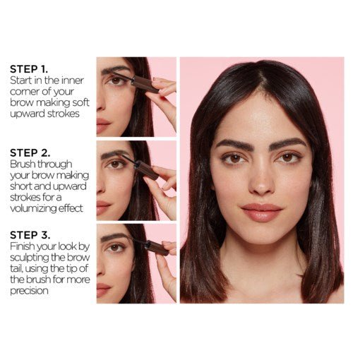 L'Oreal Paris Plump & Set Brow Artist Volumising Brow Gel - 105 Brunette - Branded Beauty