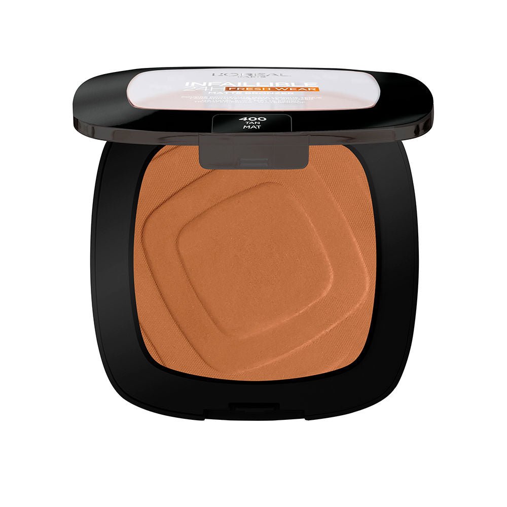 L'Oréal Paris Soft Matte Bronzer, Longwear, Matte Finish, Waterproof and Transfer - proof, Infallible 24H, 400 - Branded Beauty