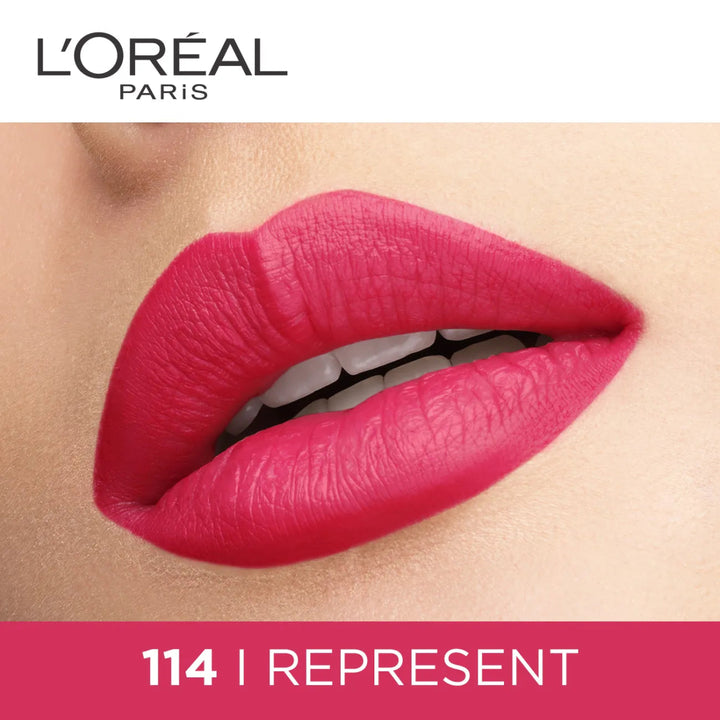 L'Oréal Rouge Signature Liquid Lipstick - 114 I Represent - Branded Beauty