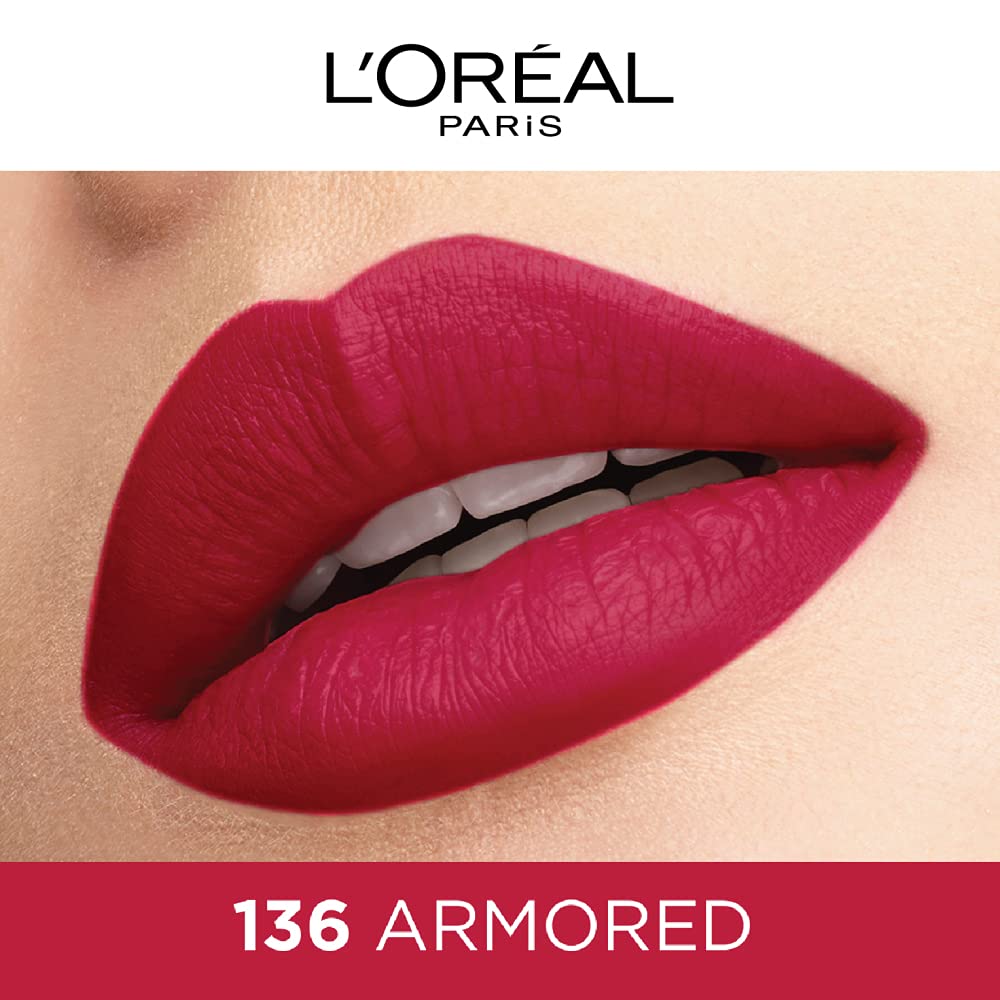 L'Oréal Rouge Signature Liquid Lipstick - 136 Armored - Branded Beauty