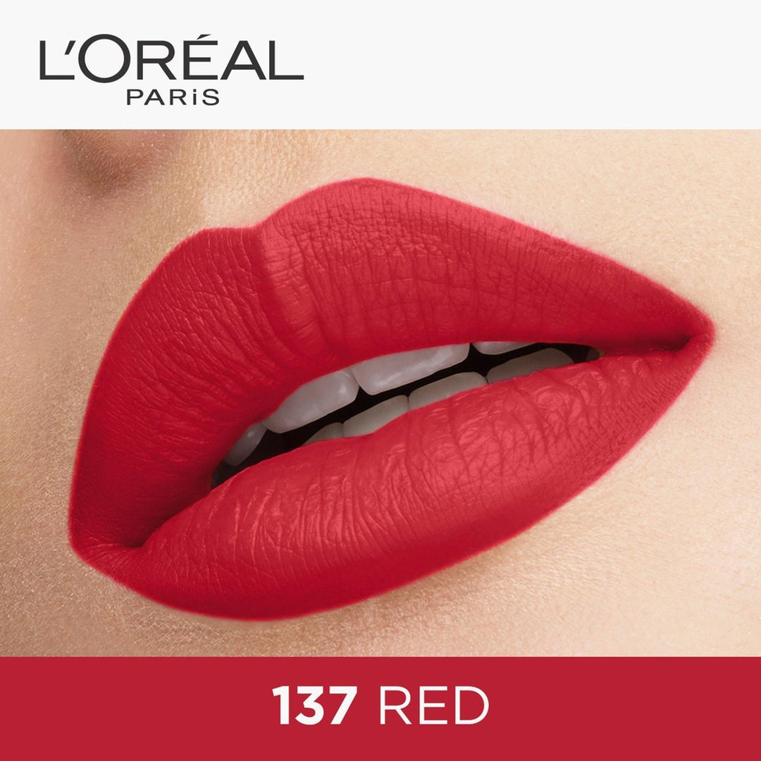 L'Oréal Rouge Signature Liquid Lipstick - 137 Red - Branded Beauty