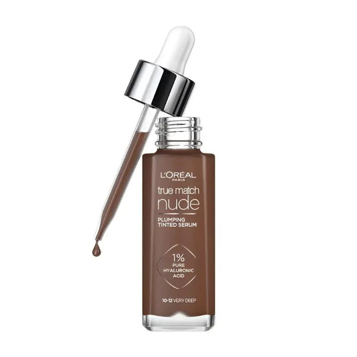 L'Oreal True Match Plumping Tinted Serum - 10 - 12 Very Deep - Branded Beauty