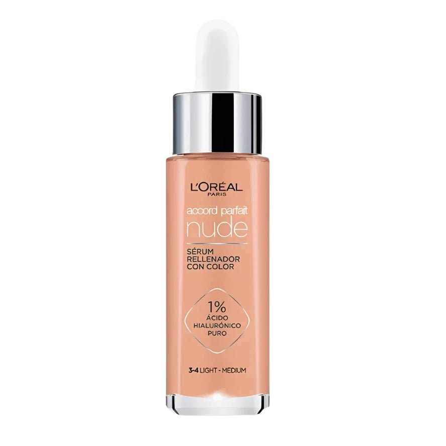 L'Oreal True Match Plumping Tinted Serum - 3 - 4 Light - Medium - Branded Beauty