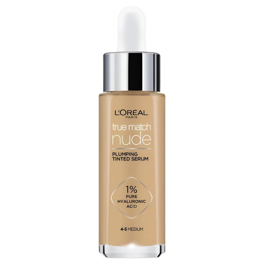L'Oreal True Match Plumping Tinted Serum - 4 - 5 Medium - Branded Beauty