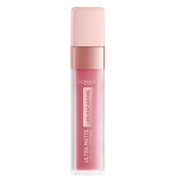 L'Oreal Ultra Matte Liquid Lipstick Les Macarons 818 Dose of Rose - Branded Beauty