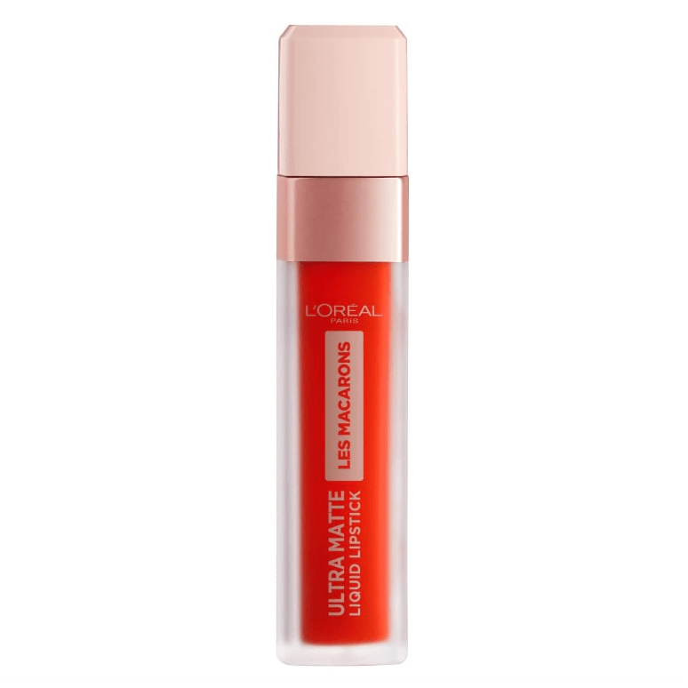 L'Oreal Ultra Matte Liquid Lipstick Les Macarons 826 Mademoiselle Mango - Branded Beauty