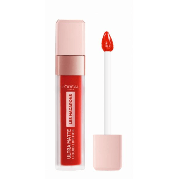 L'Oreal Ultra Matte Liquid Lipstick Les Macarons - 832 Strawberry Sauvage - Branded Beauty
