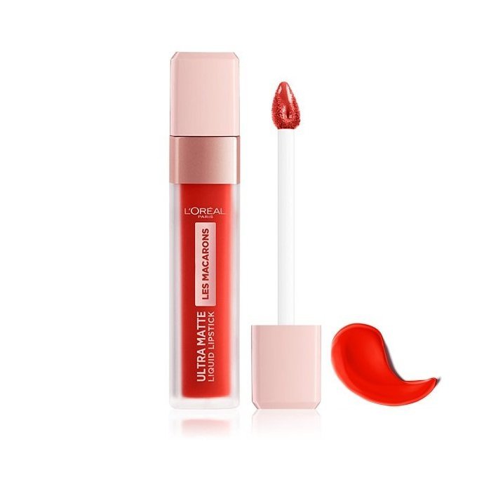 L'Oreal Ultra Matte Liquid Lipstick Les Macarons - 832 Strawberry Sauvage - Branded Beauty