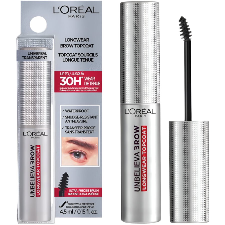 L'Oreal Unbelieva Brow Longwear Topcoat - Universal Transparent - Branded Beauty