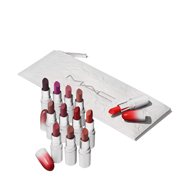 MAC By The Dozen Mini Lip Set 12pcs - Branded Beauty