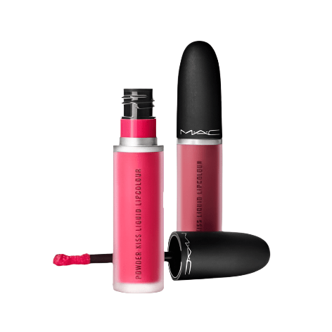 MAC Kiss It Twice Powder Kiss Lip Kit 2pcs - Branded Beauty