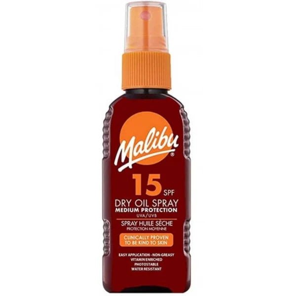 Malibu Dry Oil Spray SPF15 - 100ml - Branded Beauty