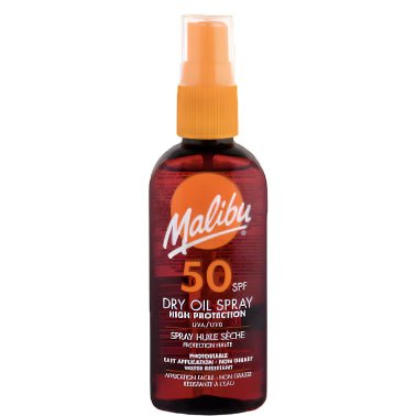 Malibu Dry Oil Spray SPF50 - 100ml - Branded Beauty