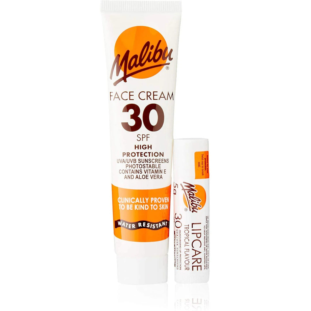 Malibu Face and Lip Balm Sun Cream 2 Pack - SPF30 - Branded Beauty