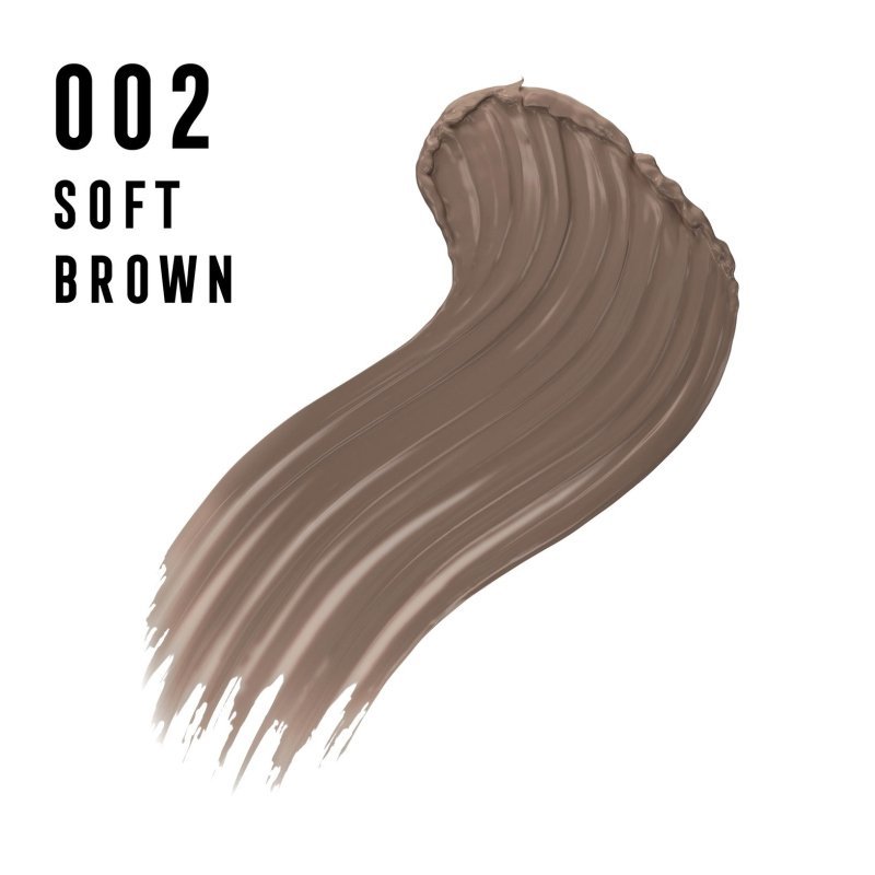 Max Factor 2000 Calorie Volumising Brow Gel - 002 Soft Brown - Branded Beauty