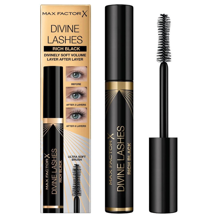 Max Factor Divine Lashes Mascara - Rich Black - Branded Beauty
