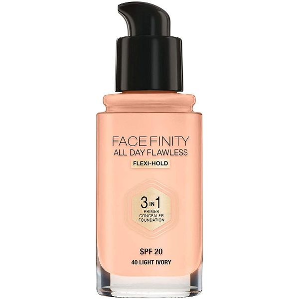 Max Factor Face Finity 3 In 1 All Day Flawless Foundation - C40 Light Ivory - Branded Beauty