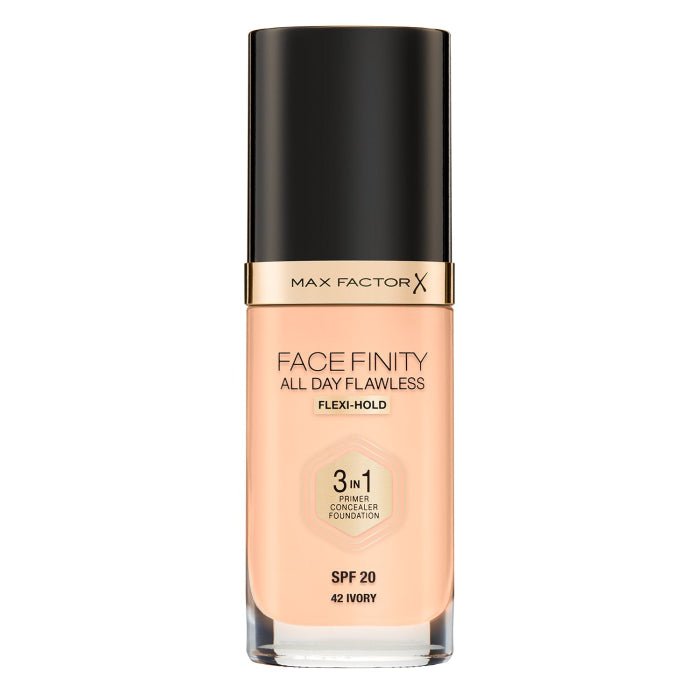 Max Factor Face Finity 3 In 1 All Day Flawless Foundation - N42 Ivory - Branded Beauty