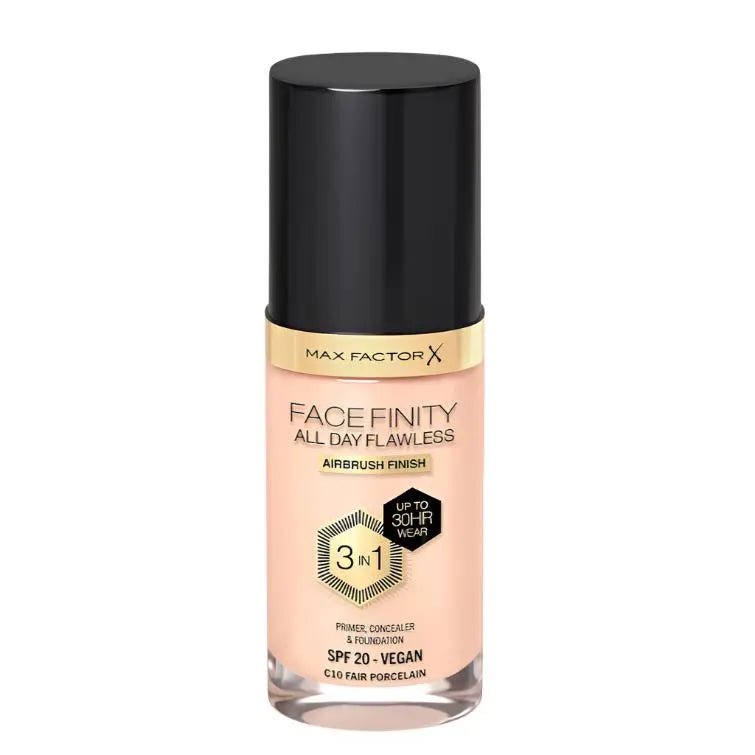Max Factor Facefinity All Day Flawless Liquid Foundation 030 Porcelain - Branded Beauty