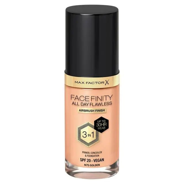 Max Factor Facefinity All Day Flawless Liquid Foundation - 075 Golden - Branded Beauty