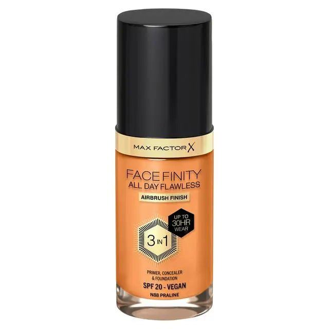 Max Factor Facefinity All Day Flawless Liquid Foundation - 088 Praline - Branded Beauty