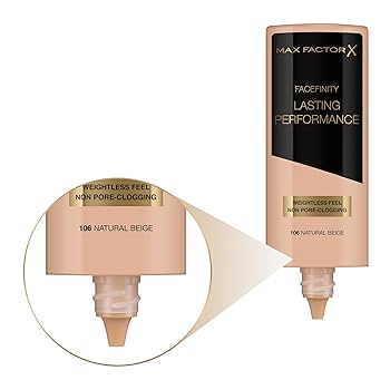 Max Factor Facefinity Lasting Performance Foundation - 106 Natural Beige - Branded Beauty