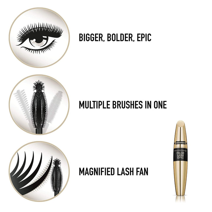 Max Factor False Lash Epic Mascara - Black - Branded Beauty