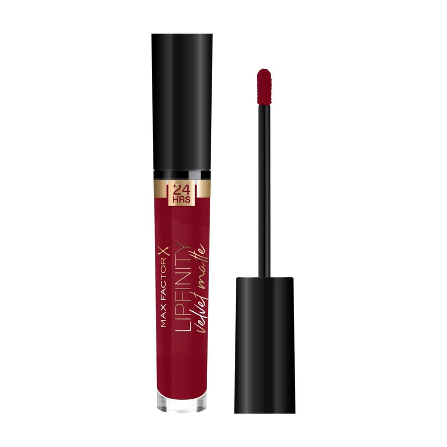 Max Factor Lipfinity Velvet Matte Lipstick - 090 Red Allure - Branded Beauty