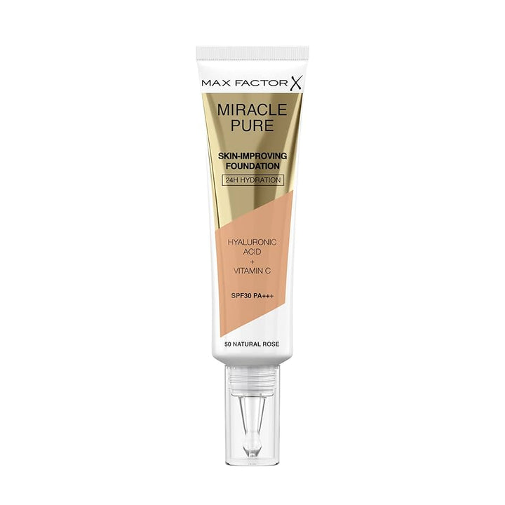 Max Factor Miracle Pure Foundation - 050 Natural Rose - Branded Beauty