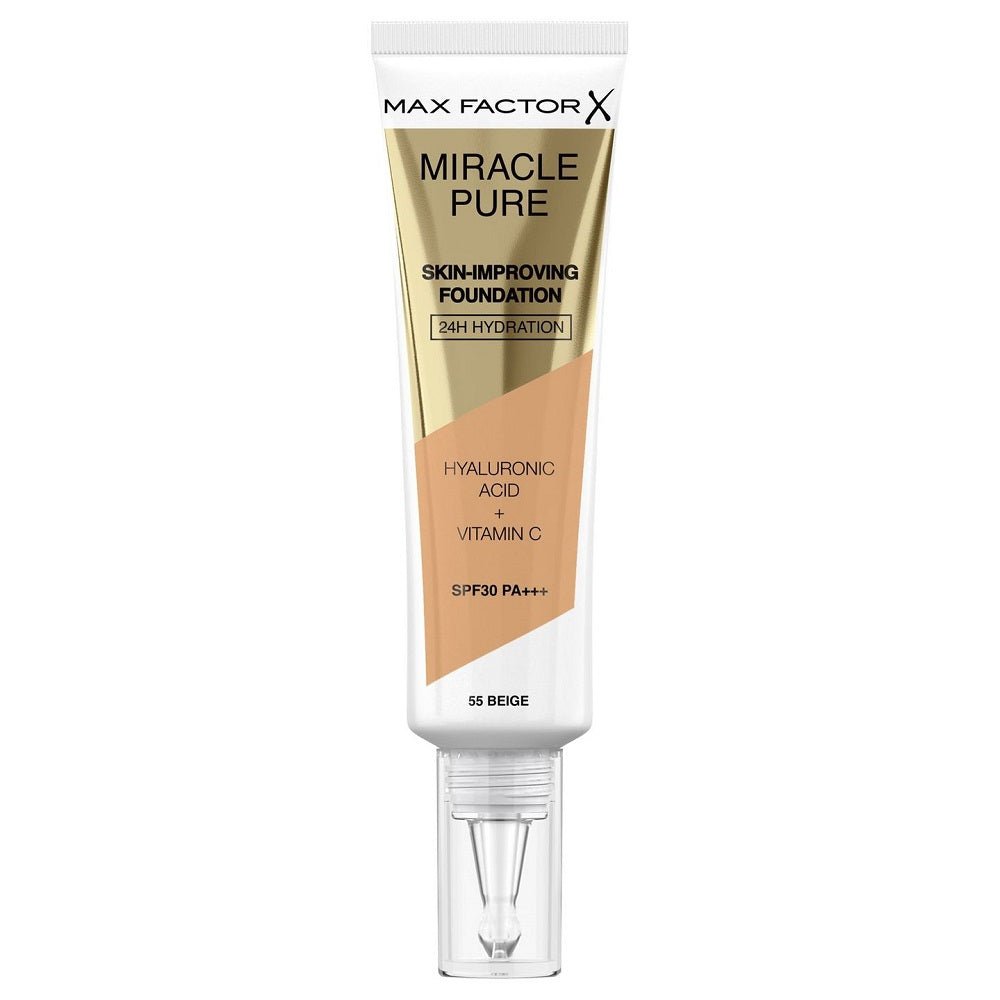 Max Factor Miracle Pure Foundation - 055 Beige - Branded Beauty