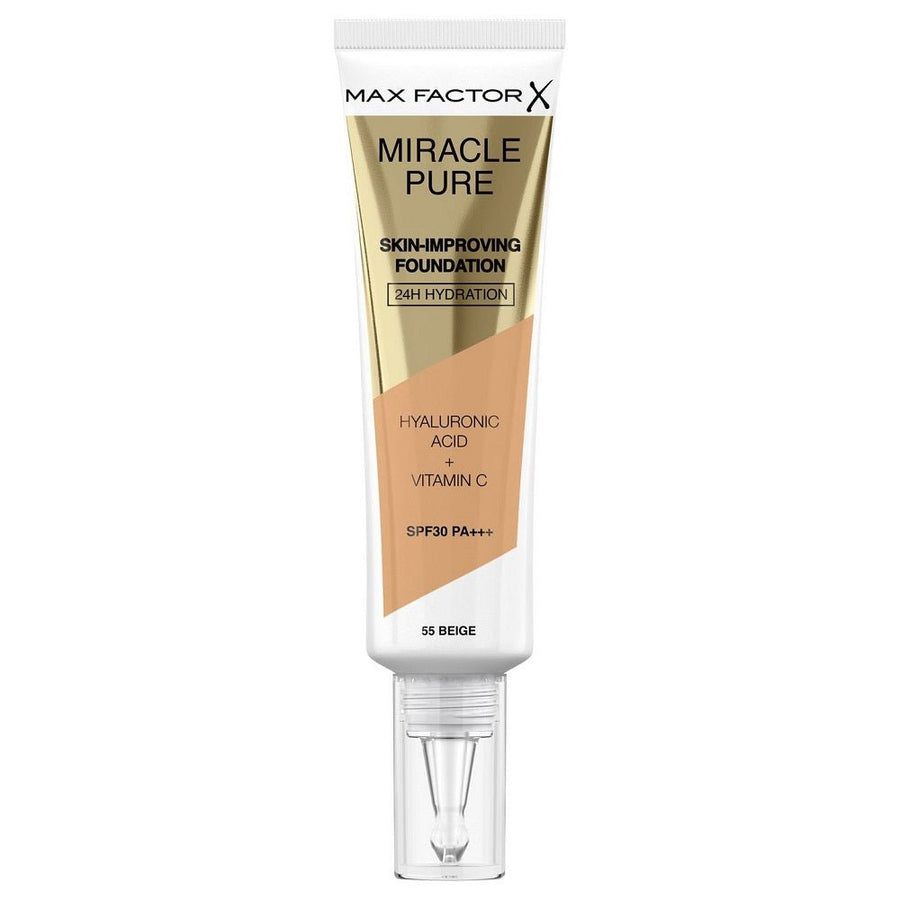 Max Factor Miracle Pure Foundation - 055 Beige - Branded Beauty