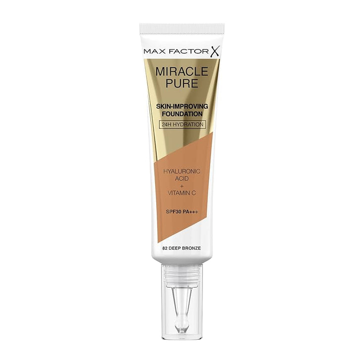 Max Factor Miracle Pure Foundation - 82 Deep Bronze - Branded Beauty