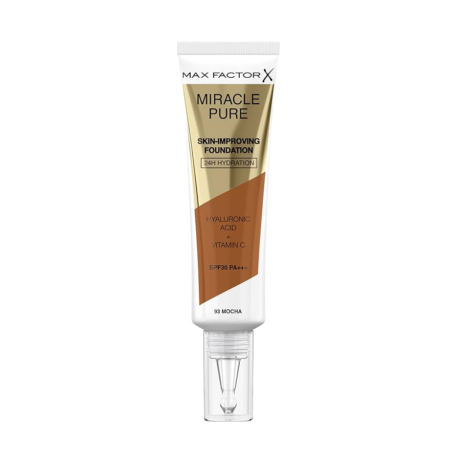Max Factor Miracle Pure Foundation - 93 Mocha - Branded Beauty
