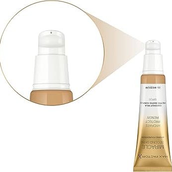 Max Factor Miracle Second Skin Hybrid Foundation - 05 Medium - Branded Beauty