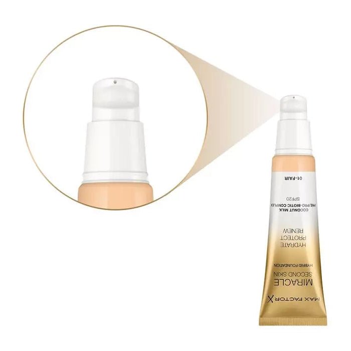 Max Factor Miracle Second Skin Hybrid Foundation - 06 Golden Medium - Branded Beauty