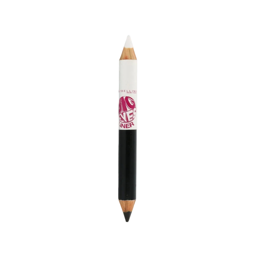 Maybelline Big Eyes Duo Eye Liner Pencil - White & Black - Branded Beauty