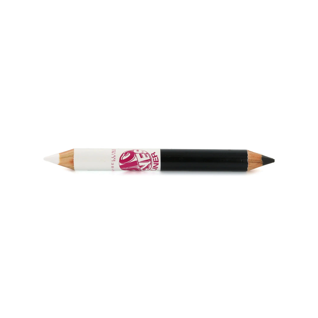 Maybelline Big Eyes Duo Eye Liner Pencil - White & Black