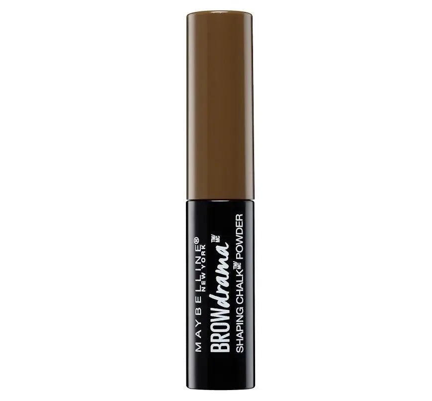 Maybelline Brow Drama Shaping Chalk Powder - Deep Brown - Branded Beauty