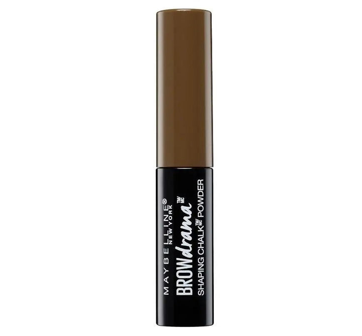 Maybelline Brow Drama Shaping Chalk Powder - Deep Brown - Branded Beauty