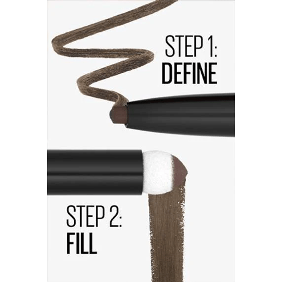 Maybelline Brow Satin Pencil + Powder Duo - Brunette - Branded Beauty