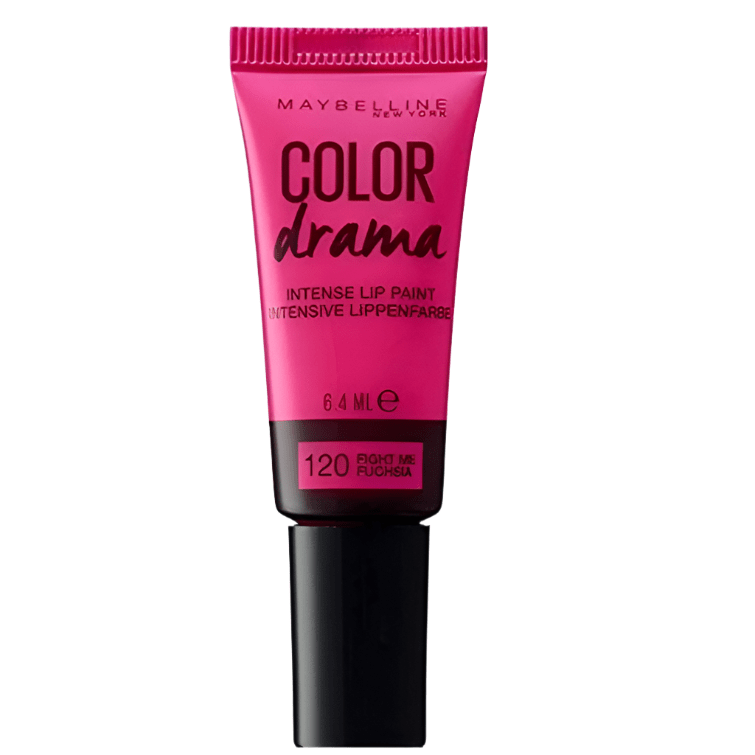 Maybelline Color Drama Intense Lip Paint - 120 Fight Me Fuchsia - Branded Beauty
