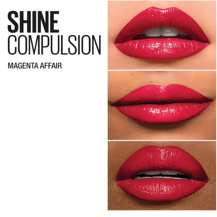 Maybelline Color Sensational Shine Lipstick 100 Magenta Affair - Branded Beauty