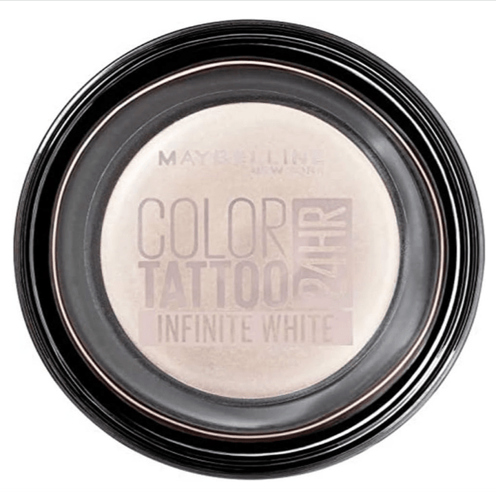 Maybelline Color Tattoo 24H Eyeshadow - 45 Infinite White - Branded Beauty