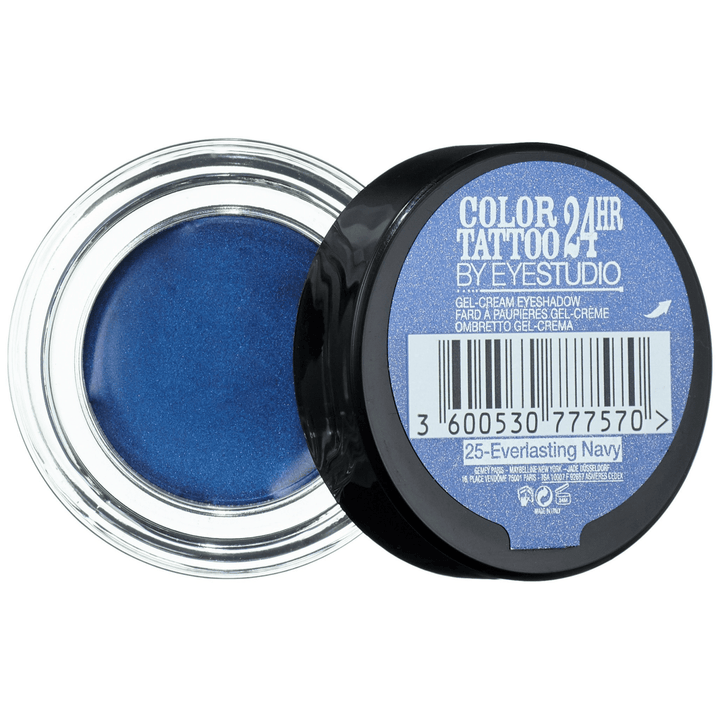 Maybelline Color Tattoo 24Hr Eyeshadow - 25 Everlasting Navy - Branded Beauty