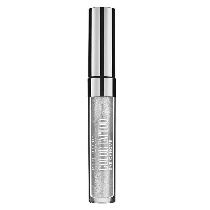 Maybelline Color Tattoo Eye Chrome - 580 Silver Spark - Branded Beauty